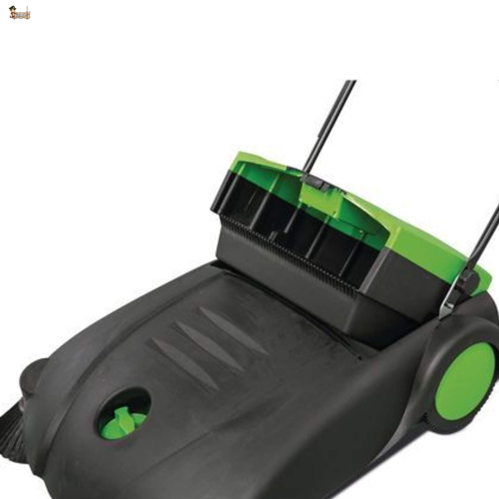 BricoLoco Kehrmaschine, manuell, für Garten, Laub, Terrasse, Wege, Außen- und Innenbereich, mechanisch, Komfort vor Besen oder Bürsten, Made in Germany, Multidirektional