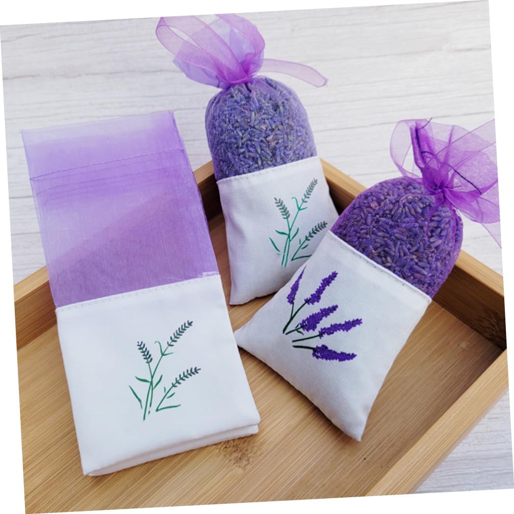 Beavorty 3 Sätze Tragbare Beutel Geschenksäckchen Geschenktasche Geschenkbeutel Säckchen Würzen Potpourri-taschen Beutel Anhänger Sachet-verpackungsbeutel Gittergewebe Violett 20 Stück * 3