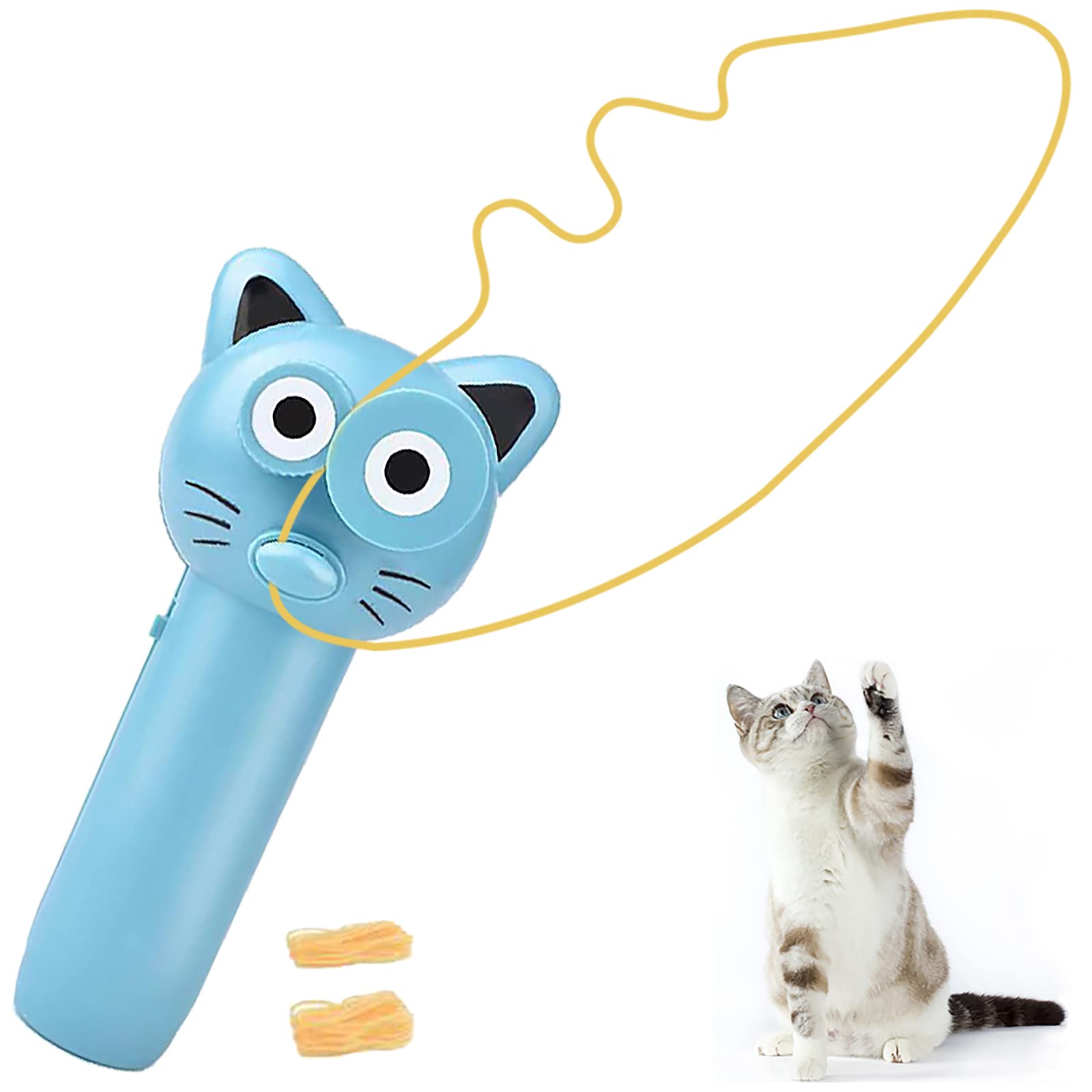 Amazon | ロープ発射機 カウボーイのひも 面白い猫 おもちゃ ストレス