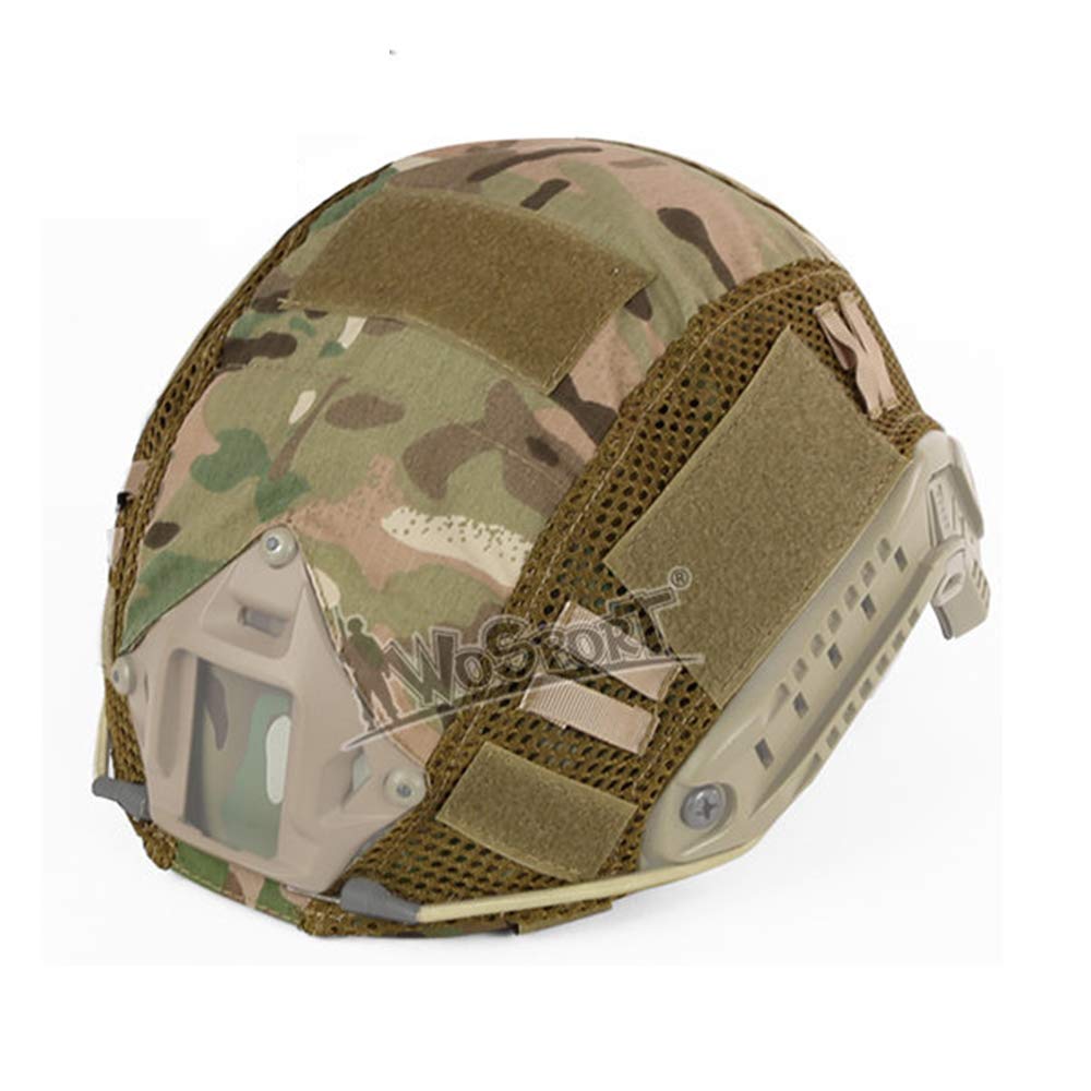 Casque Militaire SWAT Fast Airsoft Type PJ avec Visière et Lunettes NVG pour Paintball CS