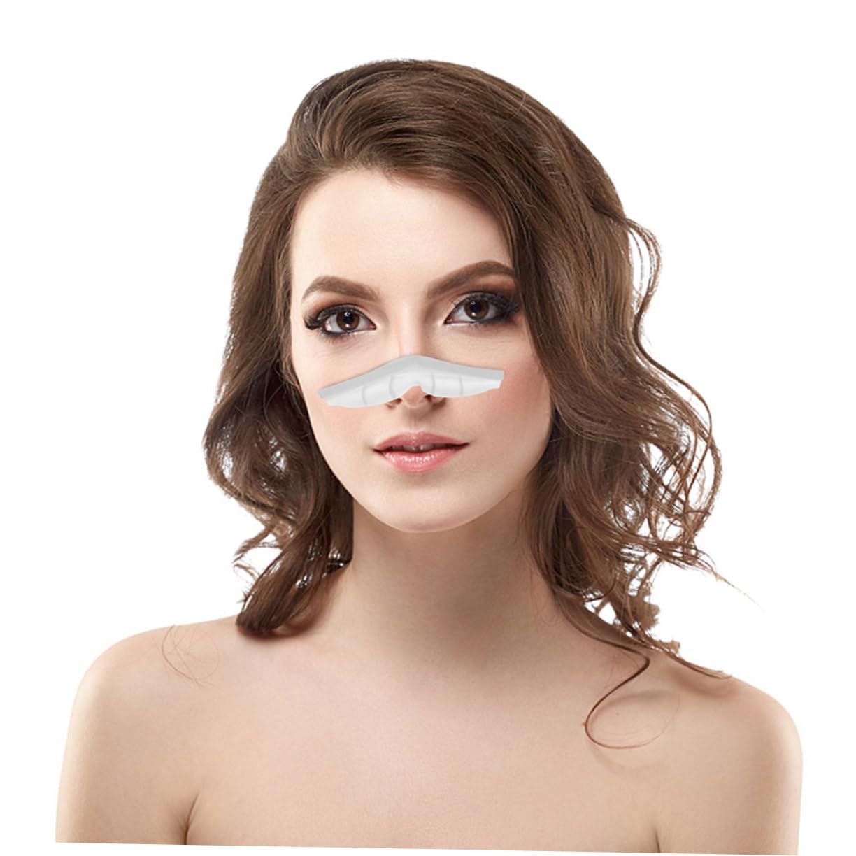 SHINEOFI Lot De 5 Bandes De Masque Et Plaquettes Nasales Anti-buée Blanches Confortables Et Robustes 20 Pièces X 5
