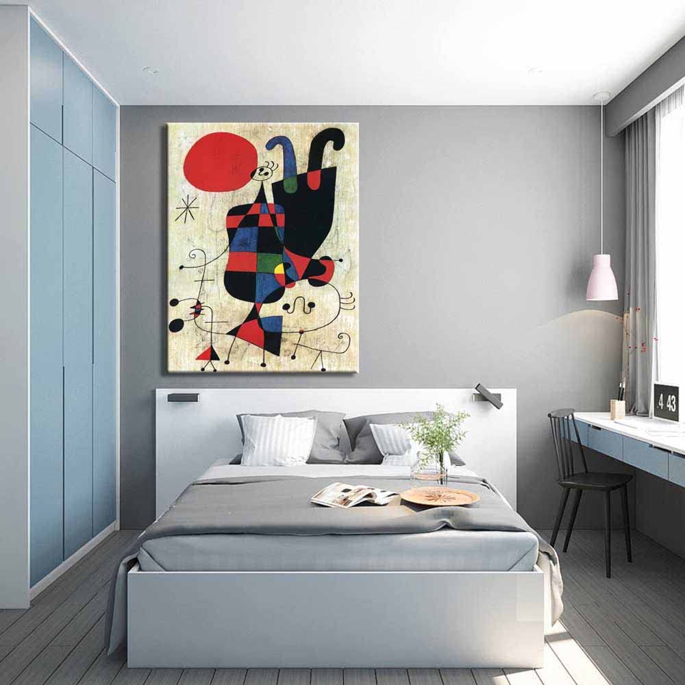 直引限定　ジョアンミロ　絵画　油絵　水彩画　アート　インテリア　油彩画　絵 Amazon｜ジョアン・ミロ《太陽の正面》 アートフレーム ウォール