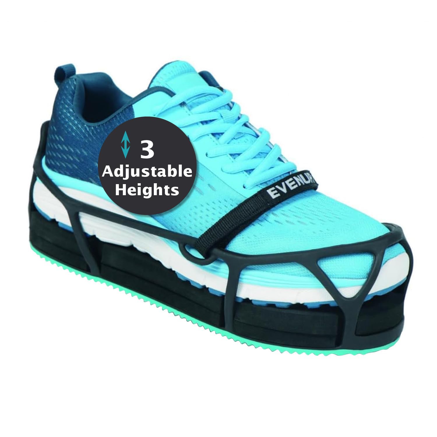 EVENup The Authentic Shoe Balancer Size Medium for use with Fracture Boot or leg length discrepancy. Improves your gait using a variety of height adjustments.