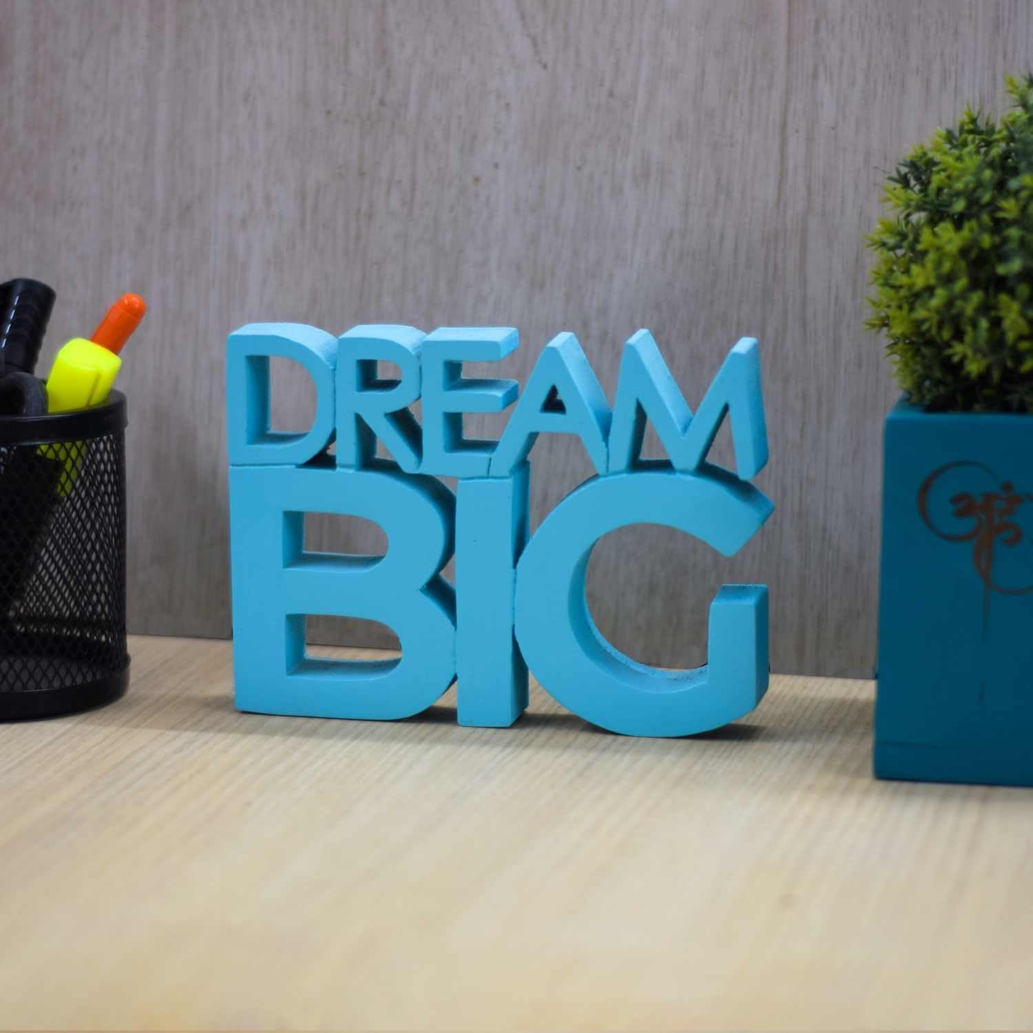 NUKKAD TALES Dream Big Blue Fancy Decoration Showpiece Home Decor Items for Bedroom Living Room Decoration Items Book Shelf Décor Birthday Gift Items Gift for Dance Lovers(7 X 5 Inch)-image-4