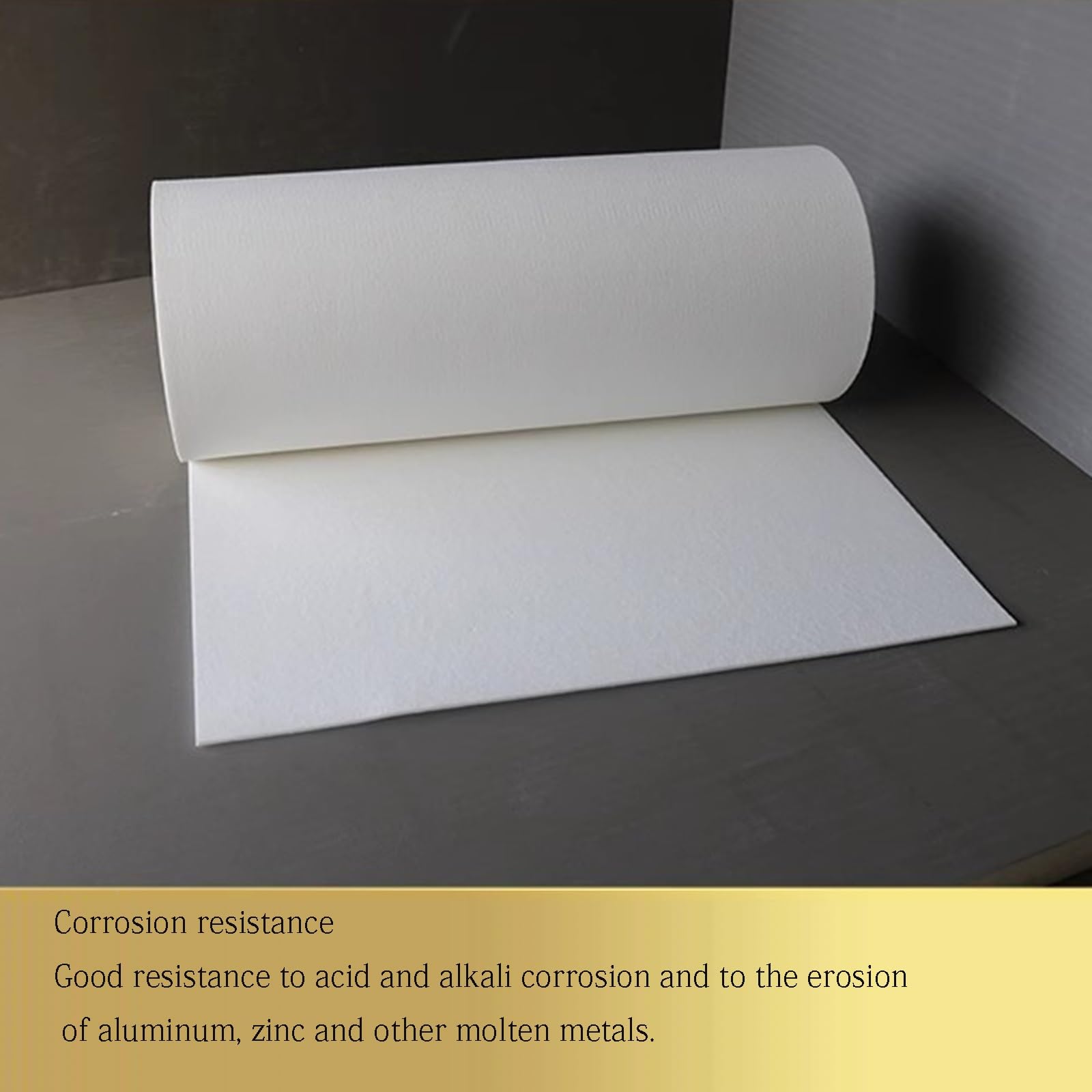 Isoliermatte aus Keramikfaser Keramikfaser-Isolierpapier, 2300 F, weiß, 1–10 mm, 0,61 x 1 m, for Ofen, Ofen(3MM)
