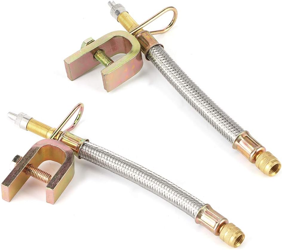 150mm Universal Tire Valve Stem Extension,2Pcs Metal Valve Stem