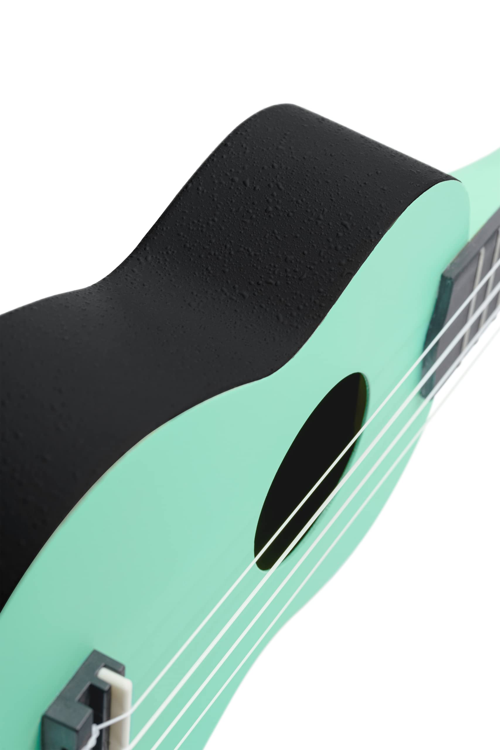 Ortega Guitars Akustyczne Ukulele Sopranowe – Seria Keiki K2 – w Zestawie z Akcesoriami – Agathis/ABS, Kolor Miętowy (K2-CBM)