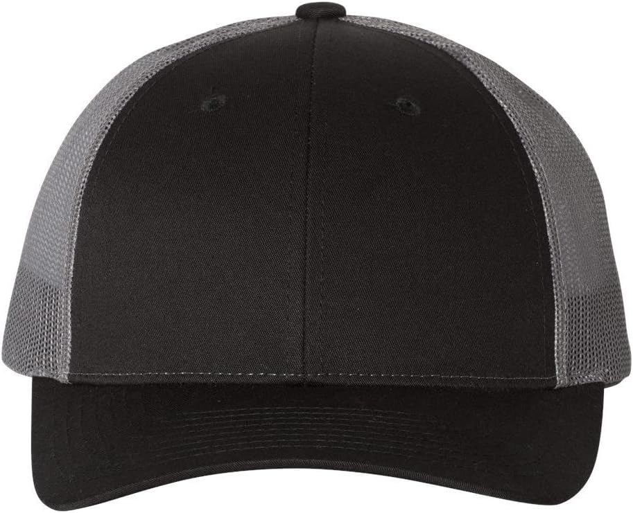 Richardson Low Profile Trucker Cap w/THP Hat Brush | M/L | Charcoal/Black