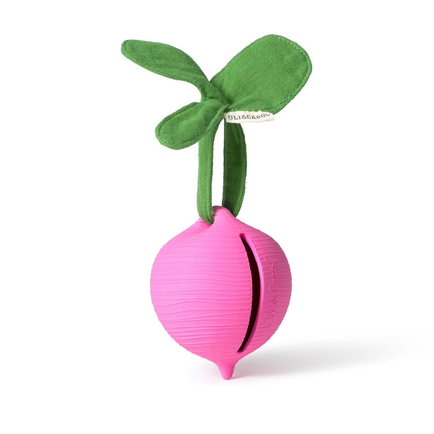 Oli & Carol - Boîte à Sucette en caoutchouc naturel - Cadeau pour parents et bébés - Ramona the Radish