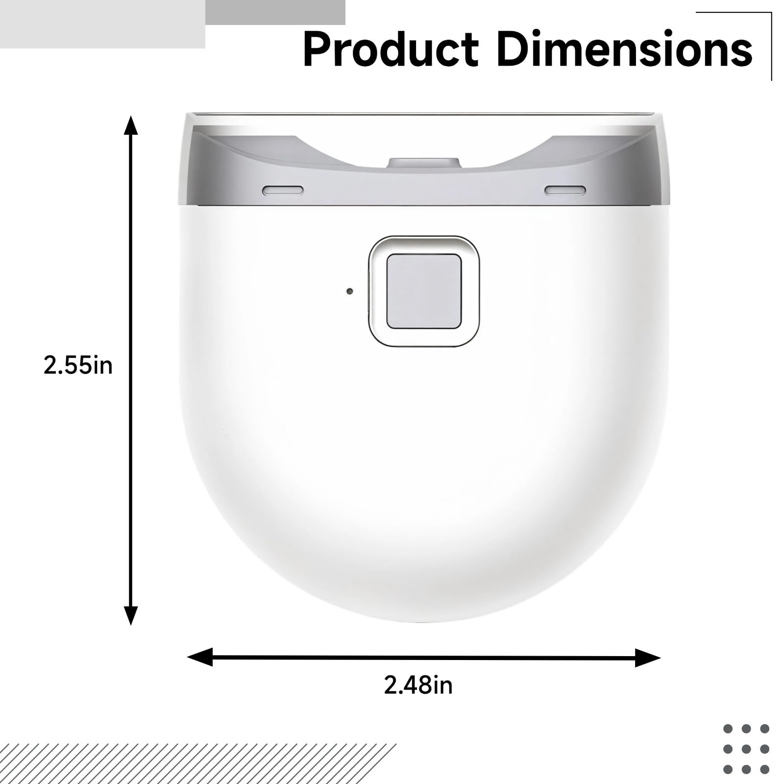 Portable Electric Nail Clipper, Dual Speed Trimmer and Grinder for Safe Infant Care, Led Indicator, USB Charging, Compact for Family Use