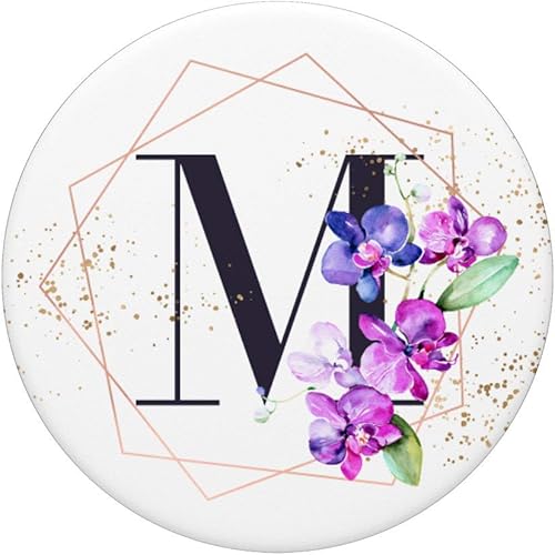 Miniatura 3 de Orchids Plants Flower - Soporte para teléfonos y tabletas, diseño de letra M, color blanco, Negro