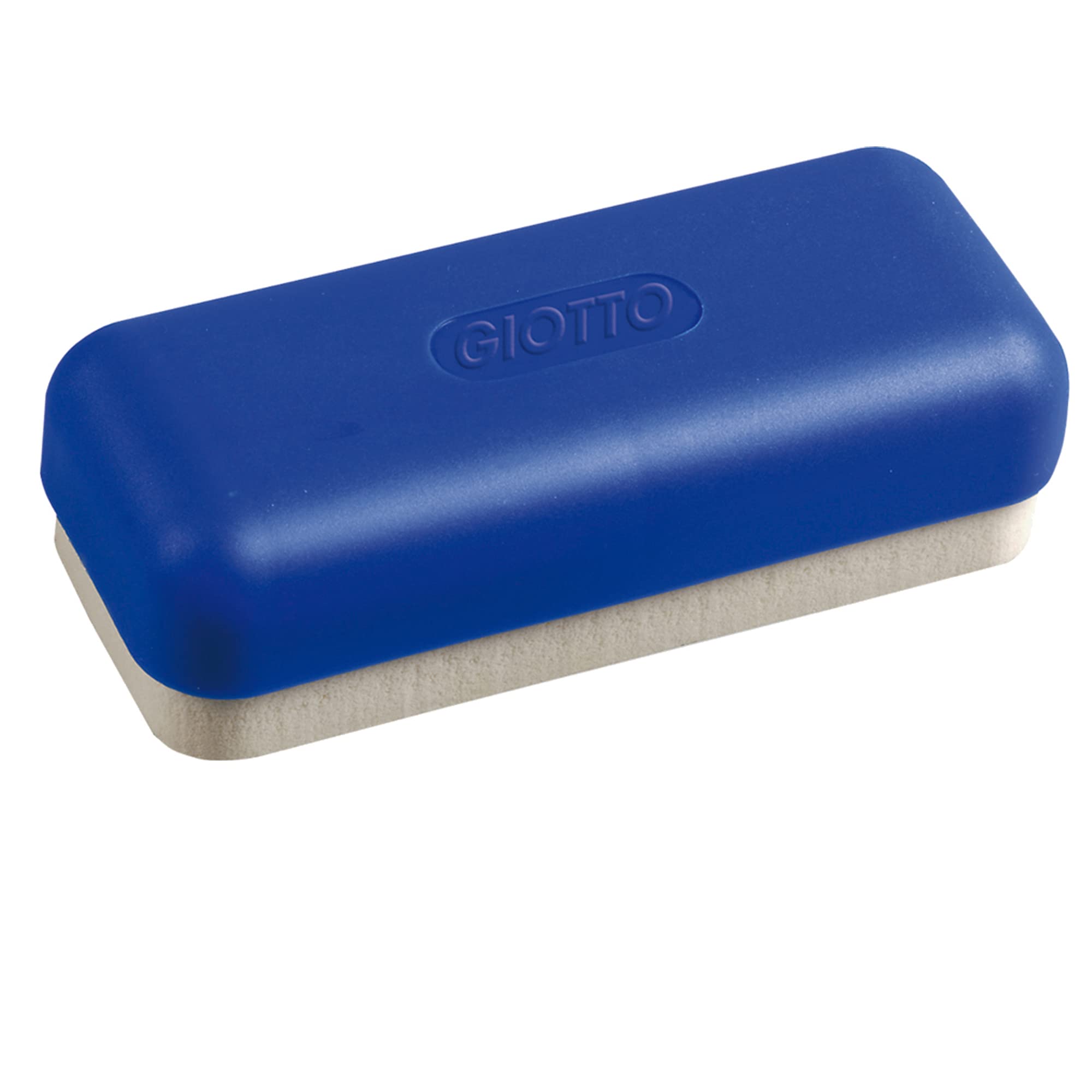 GIOTTO Dry/Chalk Eraser, Natural Slate Chalkboard and Blackboards, Plastic Handle, For Children and Schools