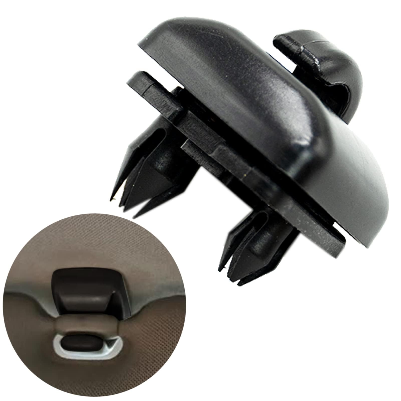 Clips De Pare-soleil Noir – Lot De 2 – Compatible Audi A1 A3 A4 A5 Q3 Q5 – Remplacement Direct - 3