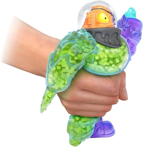 Miniatura 4 de Heroes of Goo JIT Zu Deep Goo Sea Bowlbreath Double Goo Pack. Elástico, blando 6.5 pulgadas Bowlbreath con Goo Power 2 en 1 y arma de ataque EEL Pop