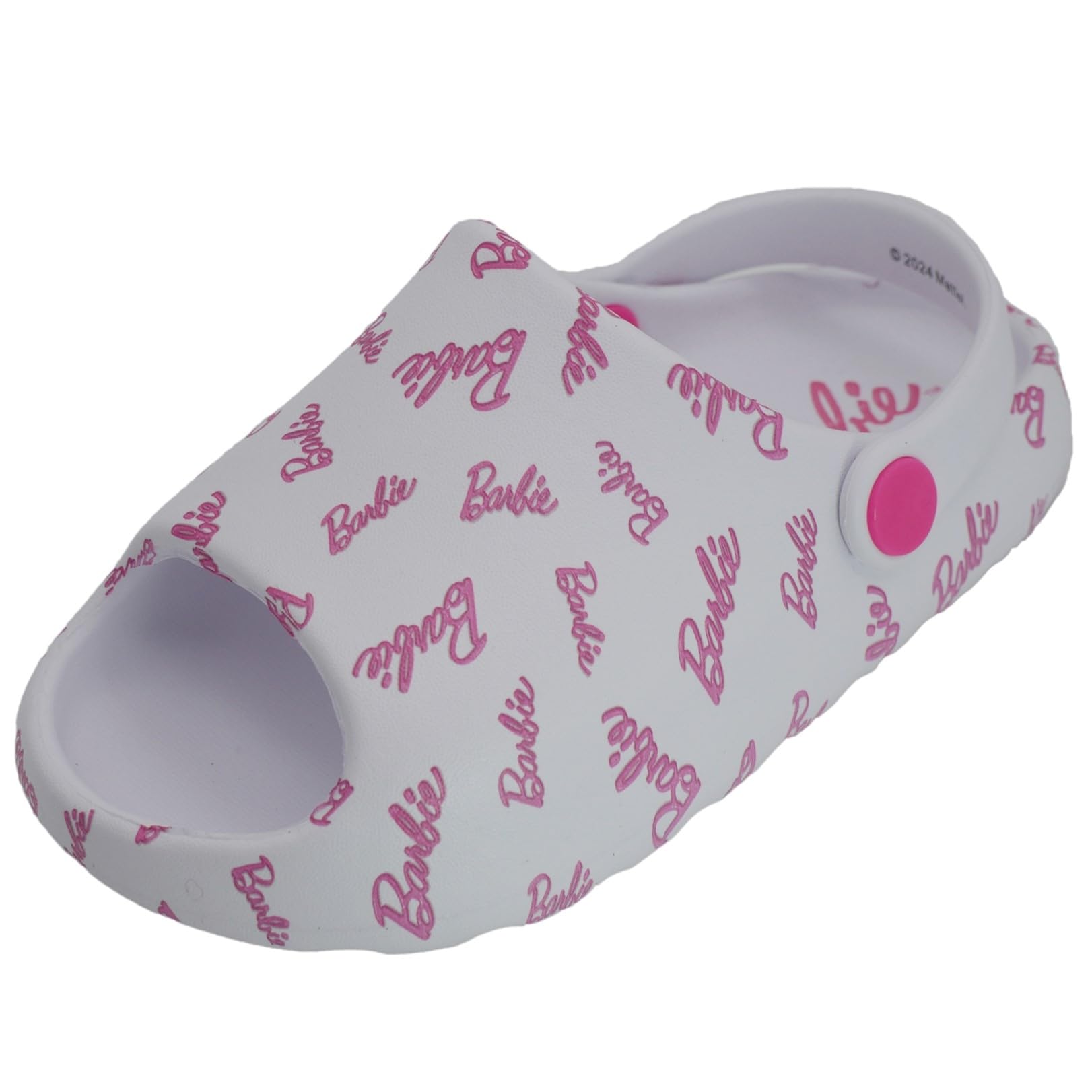 Barbie Toddler Girls' Cloud Slides - Cute & Comfy Slip-On Sandals for Summer, Pool, or Beach