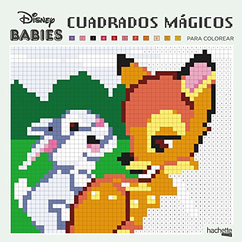 Cuadrados mÃ¡gicos para colorear - Disney Babies (Hachette Heroes - Disney - Colorear) (Spanish Edition)