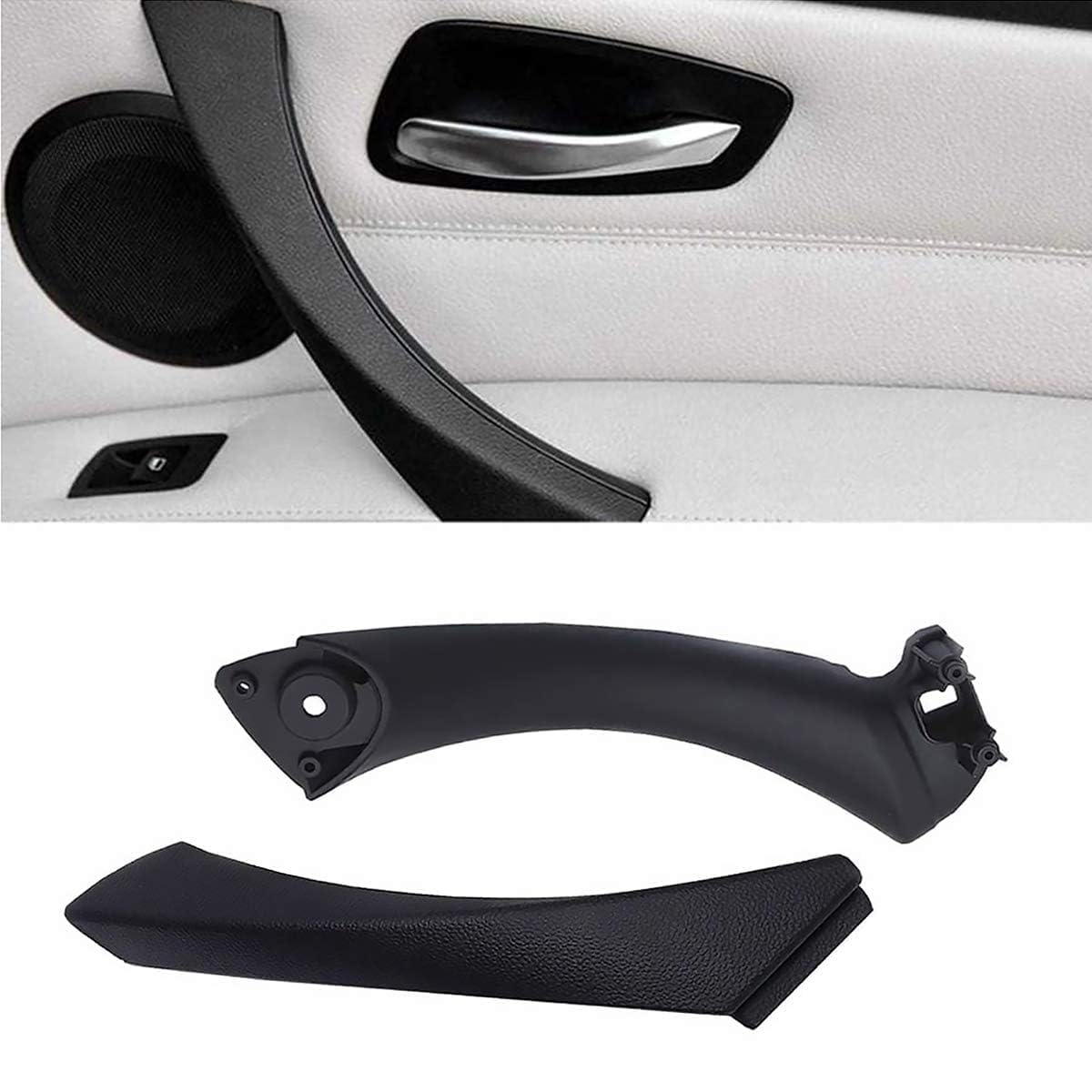 TTCR-II Compatible with 3 Series Door Handle E90/E91/E92/E93, Right Passenger Door Pull Handle + Outer Cover (Compatible with 3 Series E90/E91 323 325 328 330 335)