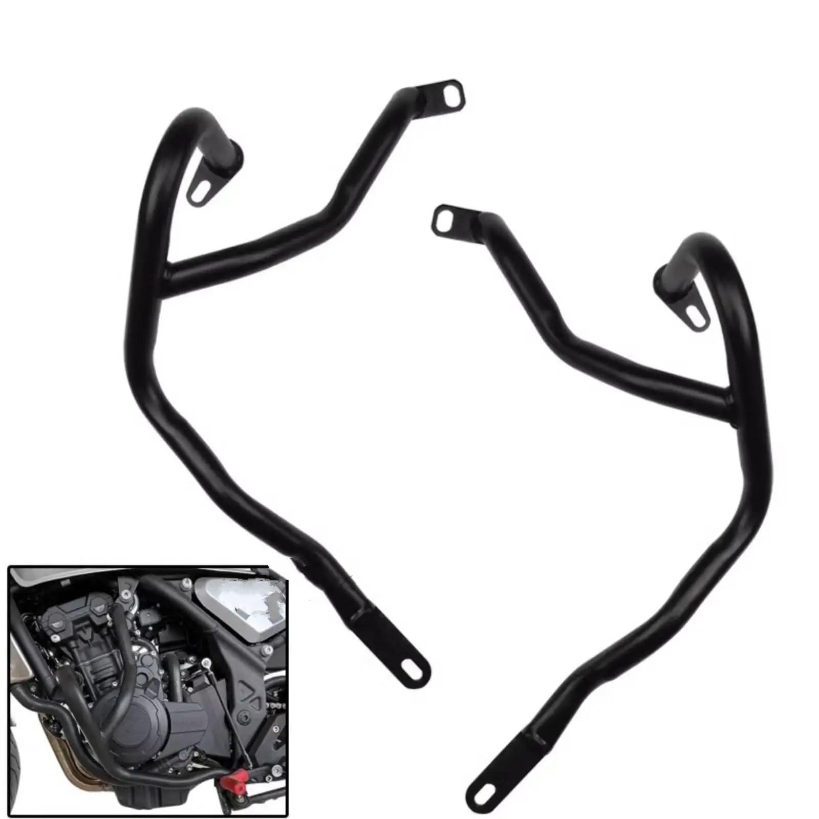 Paramotore Tubolare Barra Di Protezione Motore Highway Moto Per GK500 Protezione Nera Motorcycle motore Paraurti