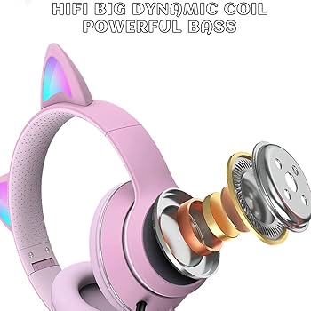 和楽器 Rose&Cat Amazon.com: VIGROS Cat Ear Gaming Headset with Mic RGB LED