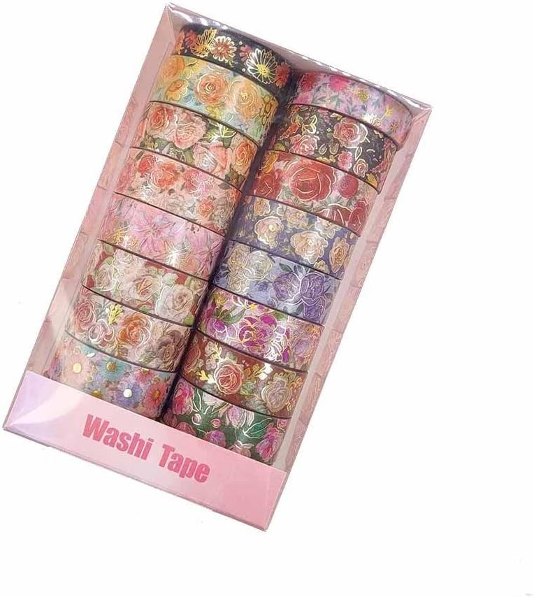 Washi Paper Tape, 18 Rolls Washi Tape Set, Decorative