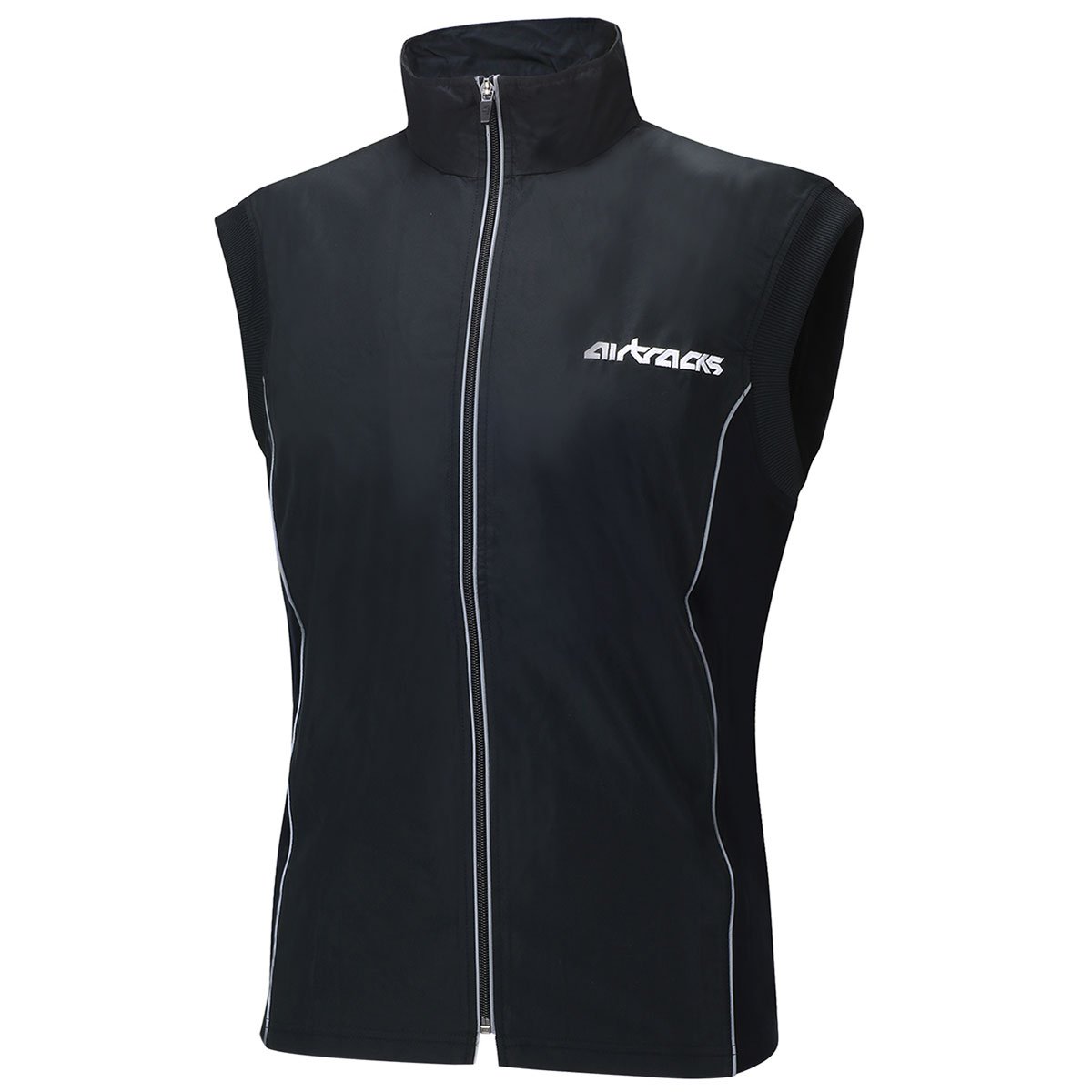 Airtracks Thermo Funktions Fahrradweste Pro - Laufweste - Radweste - Warm - Atmungsaktiv - Winddicht - Wasserabweisend - Reflektoren