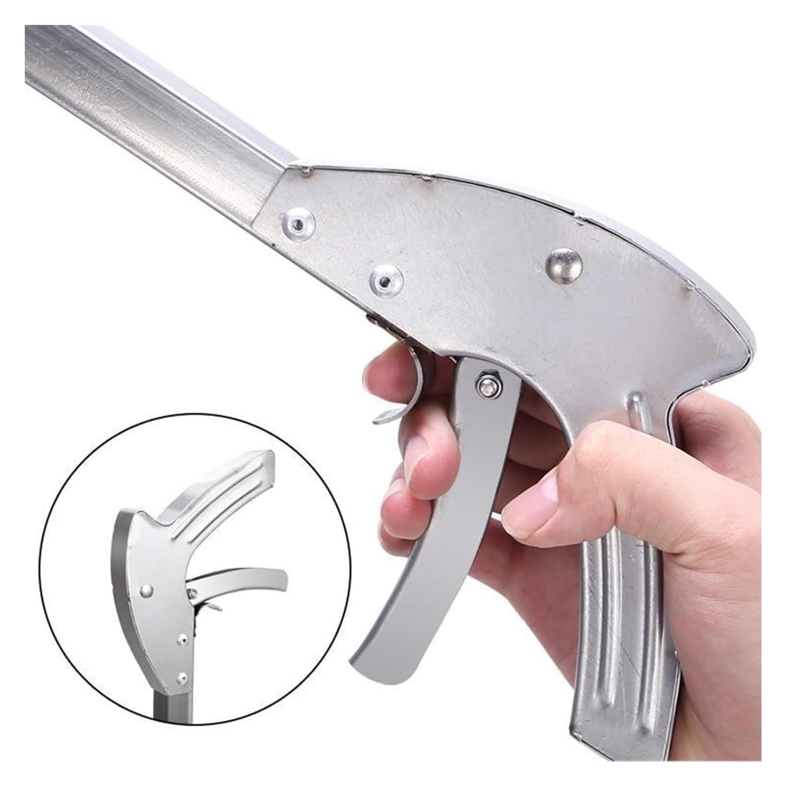 Pinza Recoge Objetos, Pinzas Extensibles, Recogedor multifuncional de acero inoxidable, herramienta de agarre for interiores y exteriores, fácil de usar.