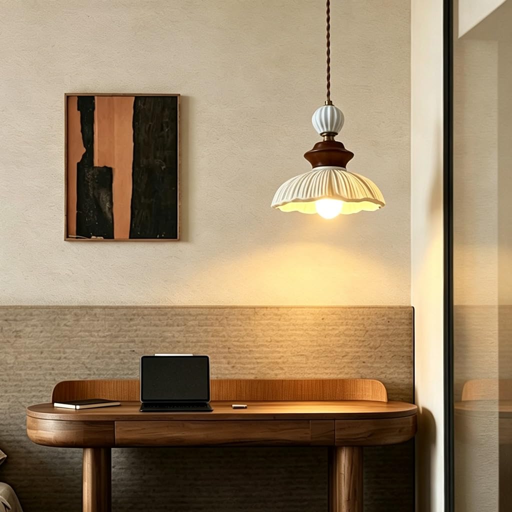 Wisząca lampa nocna w stylu francuskim Wisząca lampa vintage z kutego żelaza Żyrandol dekoracyjny do sypialni Przystosowana do żarówek z gwintem E27 Regulowana wysokość Jadalnia Lada barowa