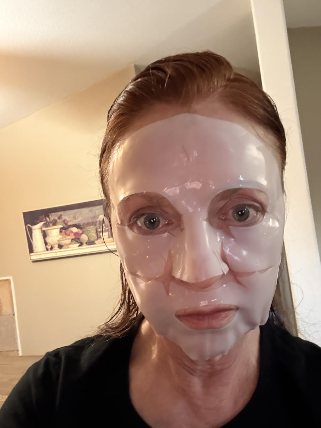 Ebanel Bio Collagen Face Mask, 4-Pack Hydrating Face Masks with 7 Peptides, Hyaluronic Acid, Niacinamide, Centella, Rose Water, Ceramide, and B5, Glass Skin Tightening and Lifting Korean Sheet Masks