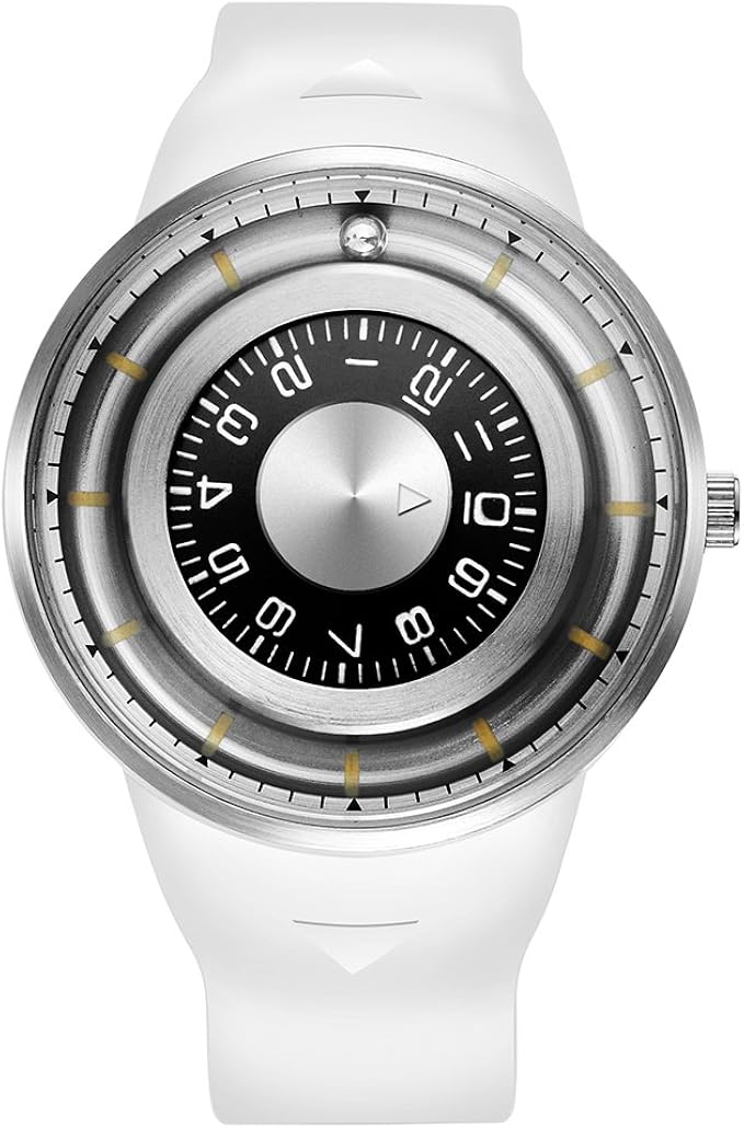 Amazon Skone 腕時計メンズ シチズン 腕時計 メンズ シンプル個性的 クールブラックダイヤル 磁石腕時計 スポーツ 腕時計 ユニーク 腕時計 ファッション 通販