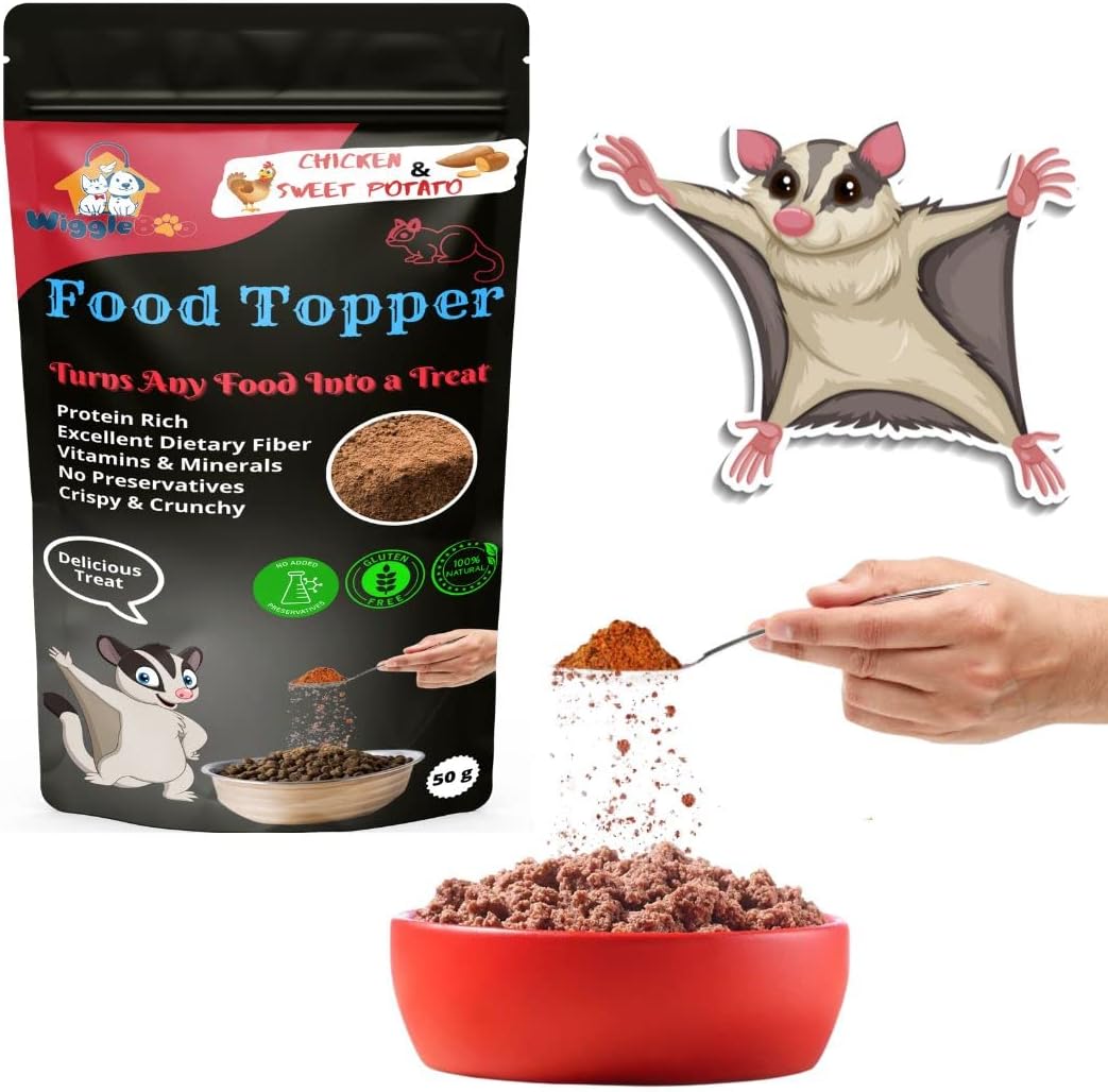 Magical Sugar Glider Food Topper || Joy of Best Taste || Chicken & Sweet Potato Flavour || Grain Free & Protein Rich || Excellent Dietry Fibre|| 50g (Chicken & Sweet Potato)
