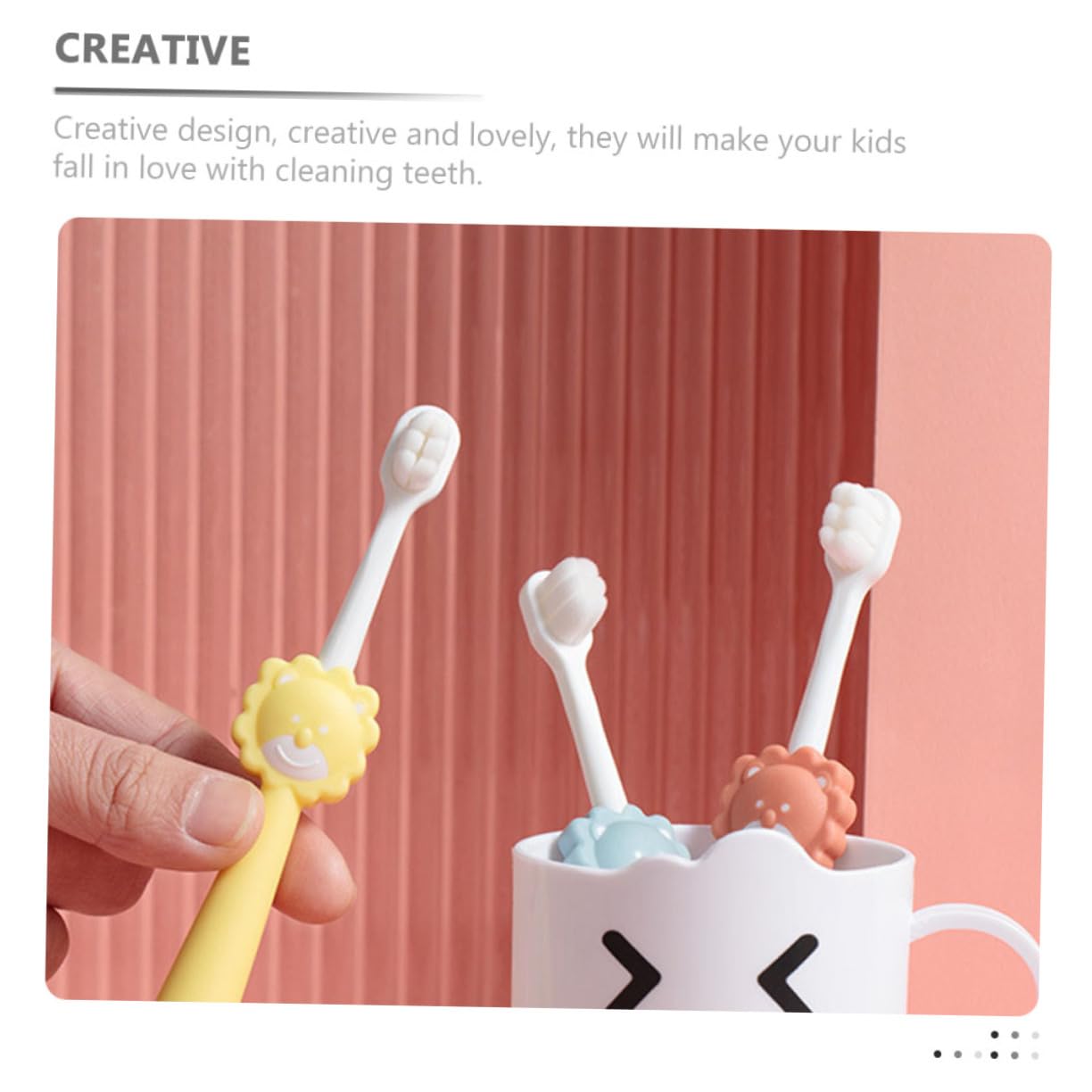 12stücke Teiliges Kinderzahnbürsten Aus Weichen Borsten Ergonomische Zahnbürsten Für Kleinkinder Kreative Cartoon-designs Für Täglichen Gebrauch Geeignet Für Jahre