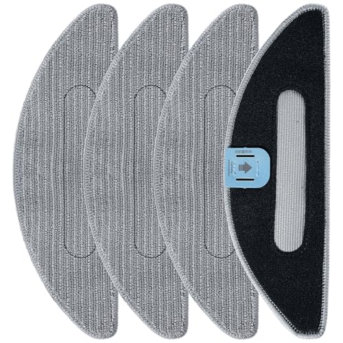 Lacvik 4-Pack Mop Pads for iRobot Roomba Combo i5 & j5