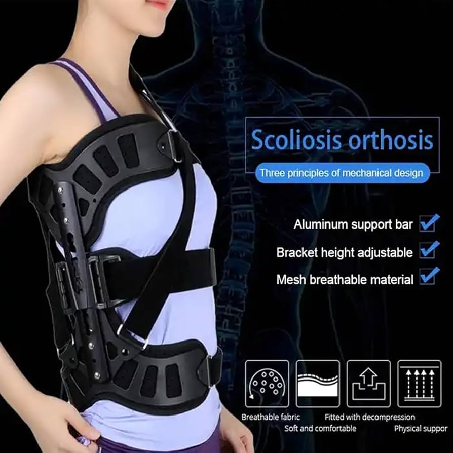 新品未使用　アンダーアームブレース　胸椎側弯症　矯正装具 Amazon.co.jp: 脊椎補助装具、調整可能な側弯症姿勢矯正装置、側弯症後