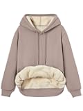 Women's Winter Fleece Sherpa Lined Hoodie Casual Warm Pullover Hooded Sweatshirt
