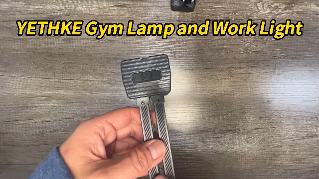 Image of Gym Lamp, YETHKE Portable Gym Lighting for Posing, Magnetic Work Light with Portable Charger, Gift for Men /Women, 180 Rotate Foldable with Hang Hook Camping Lamp, LED Handheld Flashlight-Rose