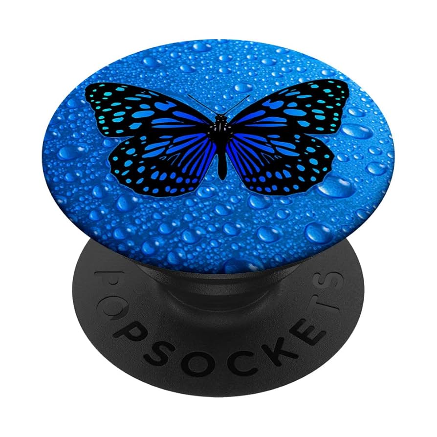 Amazon.com: Blue Butterfly PopSocket Cute Water Blue