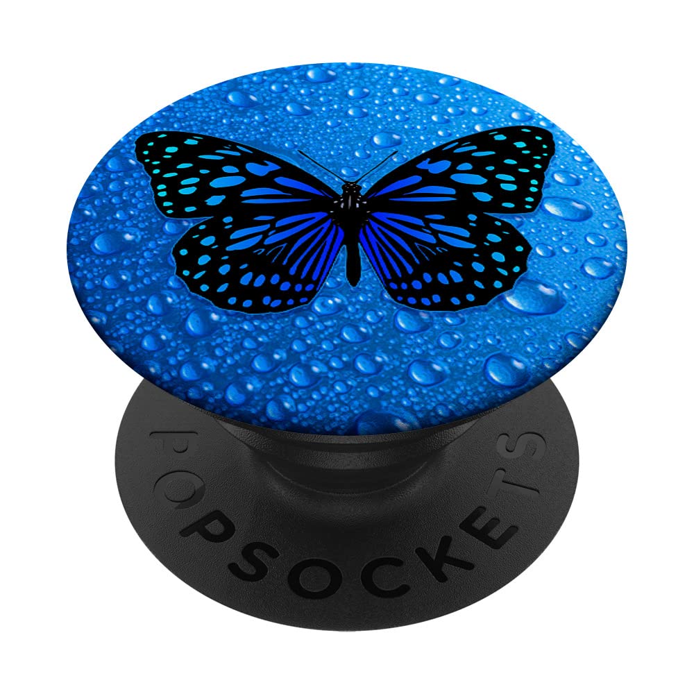 Amazon.com: Blue Butterfly PopSocket Cute Water Blue