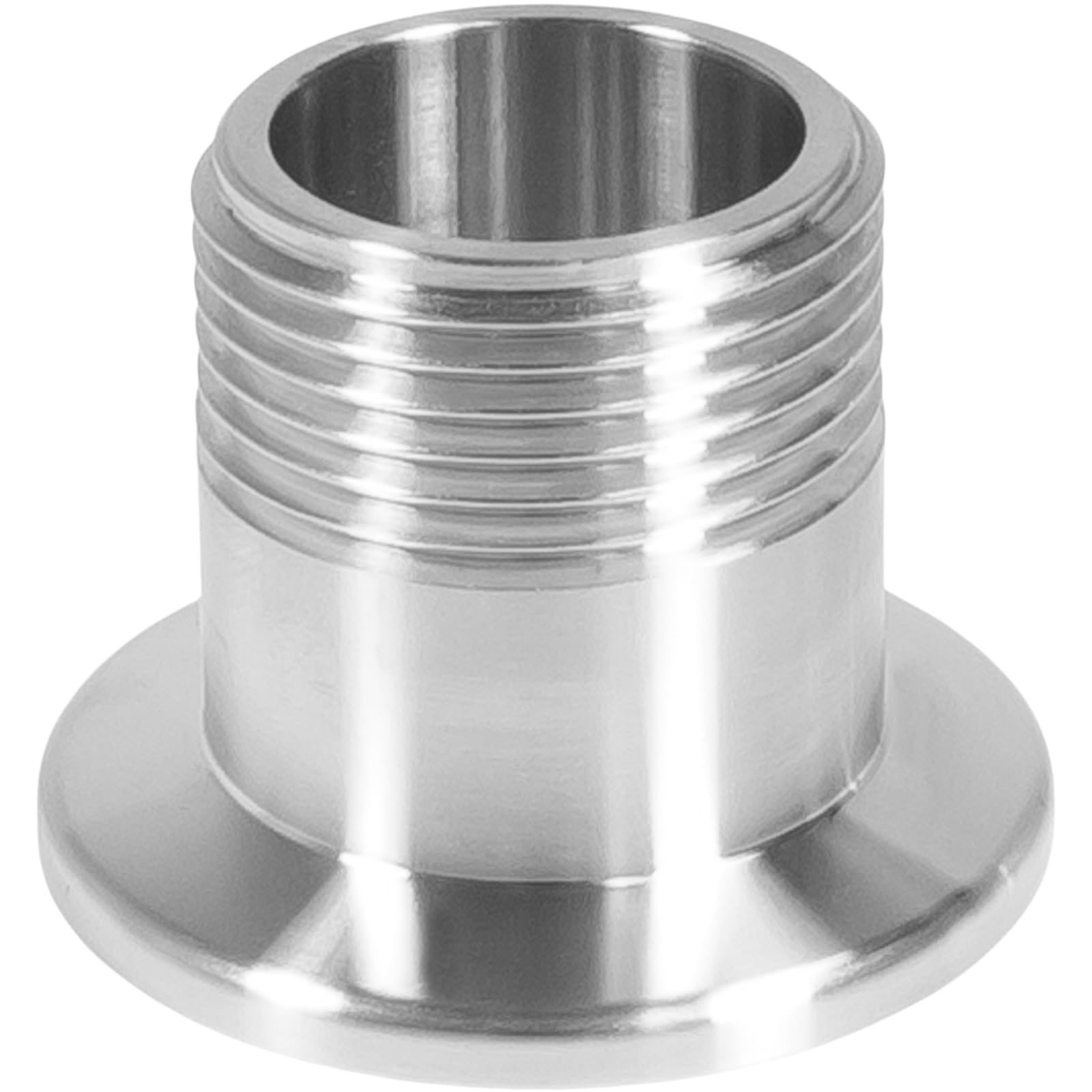 2 szt. Adapter męski BSPT ze stali nierdzewnej, złączka kołnierzowa próżniowa NW16 do NW50 do zastosowań ISO-KF(KF-40 1/8)