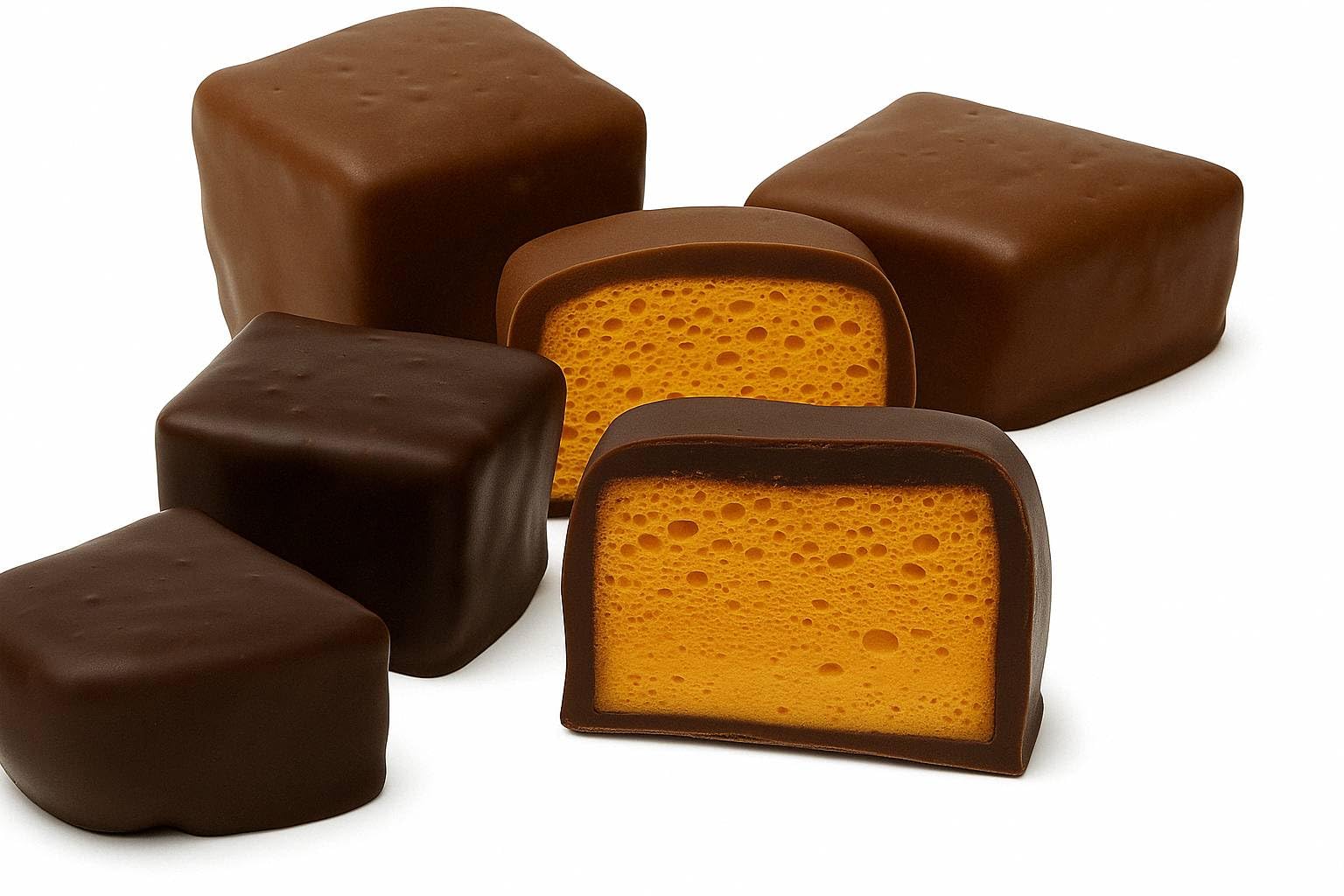 ANDY ANAND CHOCOLATIER Heavenly Belgian Milk & Dark Chocolate Honeycomb Sponge Candy - Melt in Your Mouth Delight, Handcrafted with Love and