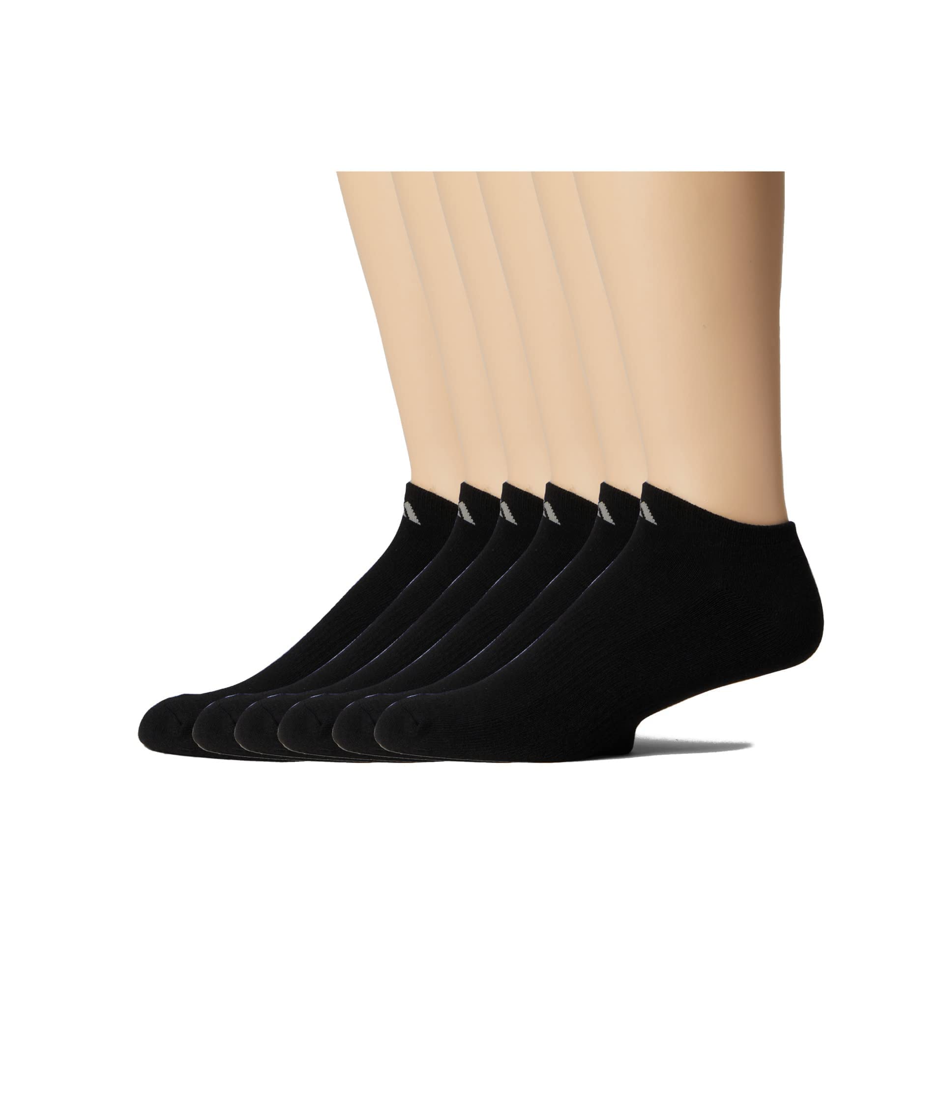 adidas Men's Athletic Cushioned Socks, 6-Pack No Show with Arch Support