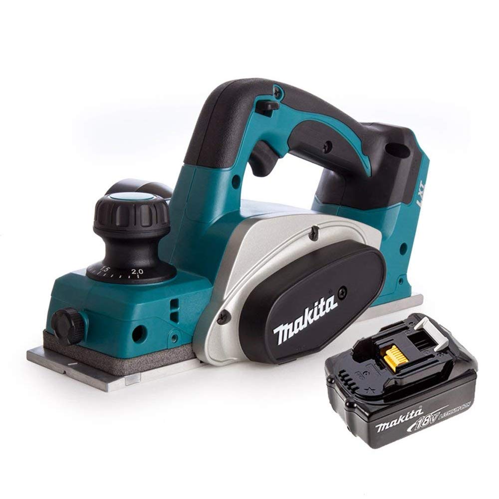 Makita Turquoise Dkp180z Lxt 18V Li-Ion 82Mm Planer With 1 X 3Ah Battery