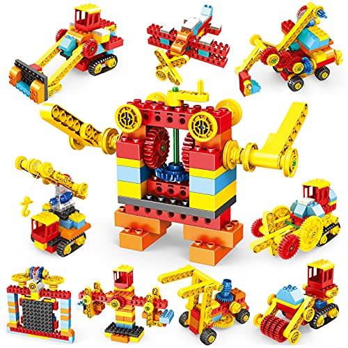 Building Blocks Sets for Kids, 148 PCS Toy Building Kits STEM Learning Educational Construction Engineering Preschool Bricks with Storage Box Gift for Boys Girls Toddlers 3 4 5 6 7 8 Years