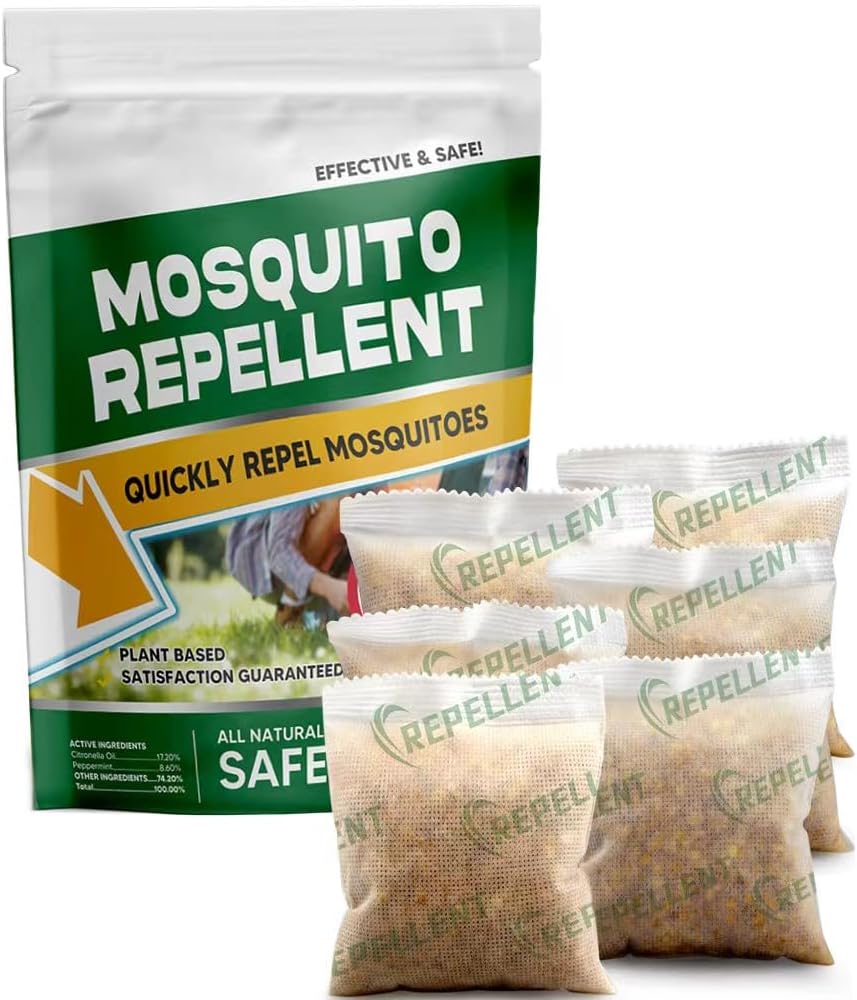 Mosquito Repellent Outdoor Patio, Mosquito Repellent Indoor,Mosquito Away, 60 Days Protectio,6 Packs