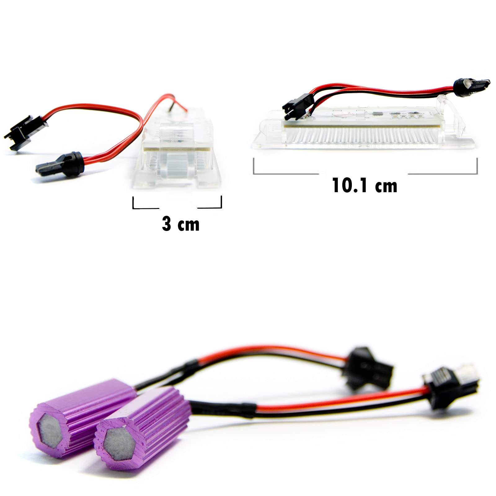 LIGHTWORLD24 oświetlenie tablicy rejestracyjnej LED, zamiennik do Ope-l Zafira B, Vectra C, Corsa D, Insigina, Astra J, Astra H, Adam, Cascada, Meriva, A/B, Tigra, Twin Top, lampy LED do tablicy