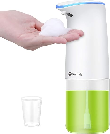 Amazon Co Jp Soap Dispenser Automatic Foam 16 9 Fl Oz 500 Ml Large Capacity Clogging Prevention Measuring Cup Included 2 Levels Of Discharge Capacity Ipx4 Waterproof Non Touch Detergent Auto Translucent High Sensitivity Sensor Can