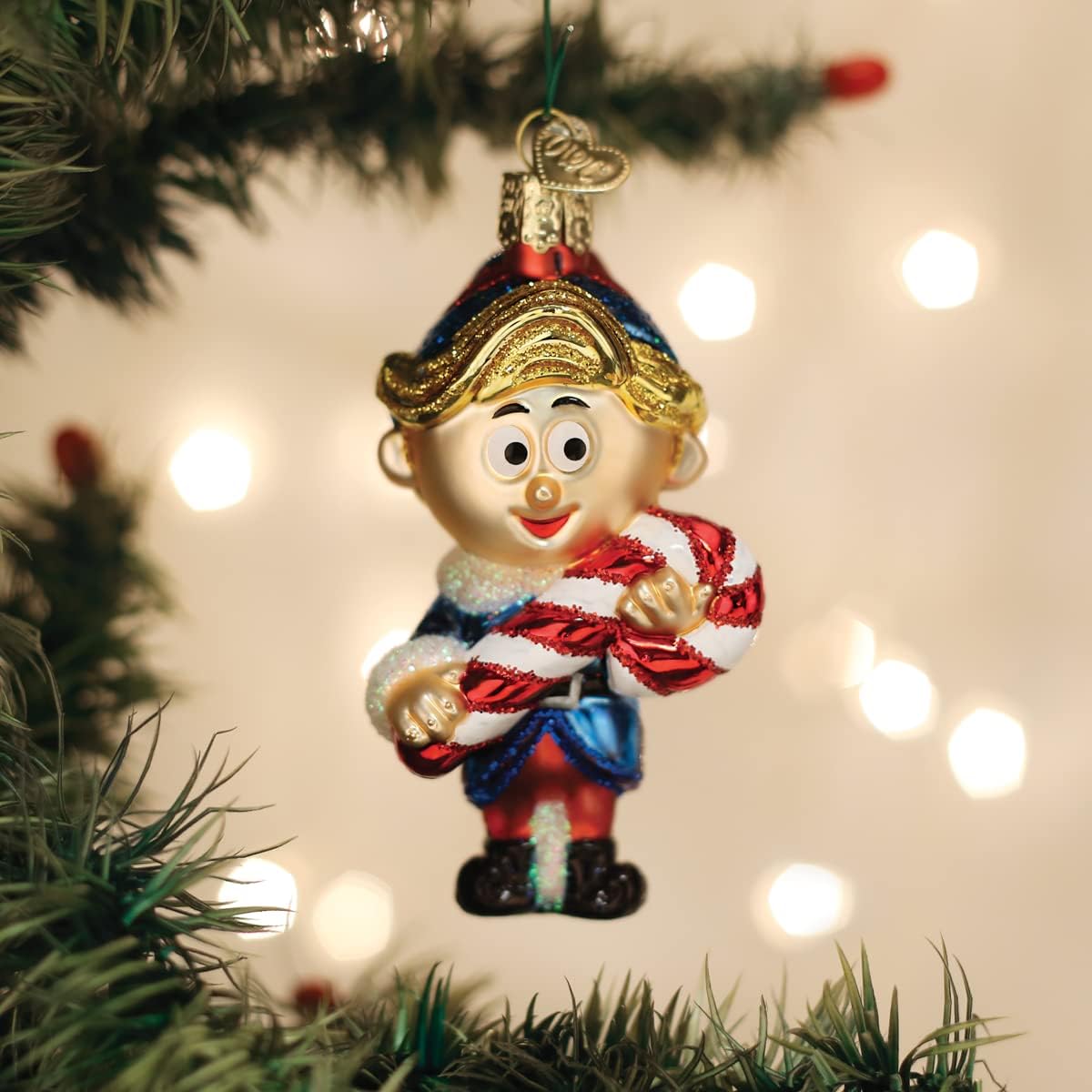 Old World Christmas Hermey The Elf Glass Blown Ornament for Christmas Tree, Handcrafted Holiday Decoration, Rudolph Collection - Image 5