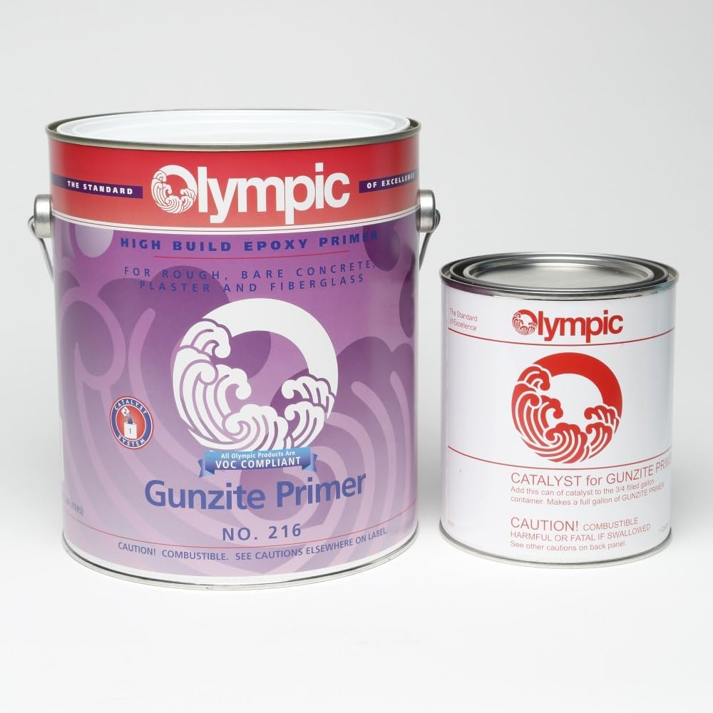 Olympic Pool Paint Gunzite Primer twopart epoxy primer for rough plaster or concrete, new