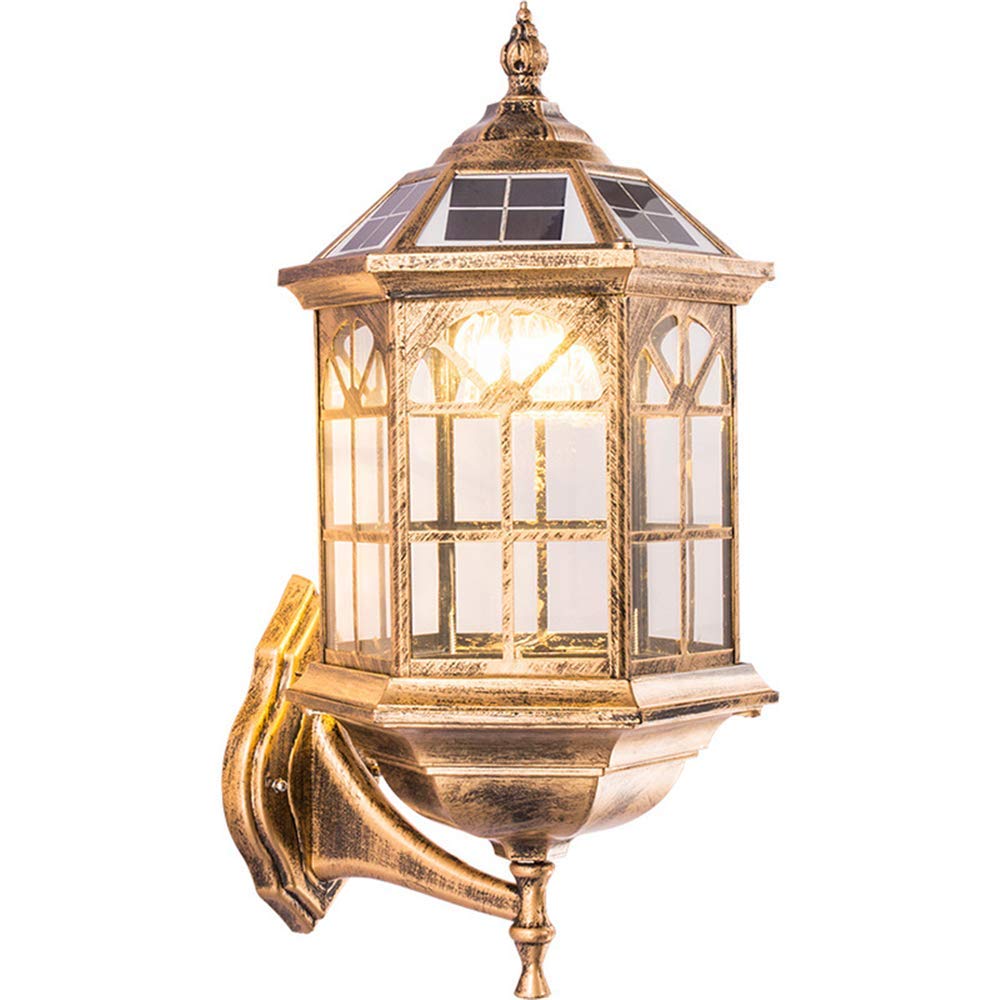 Lampe murale de sécurité extérieure solaire étanche à intensité variable