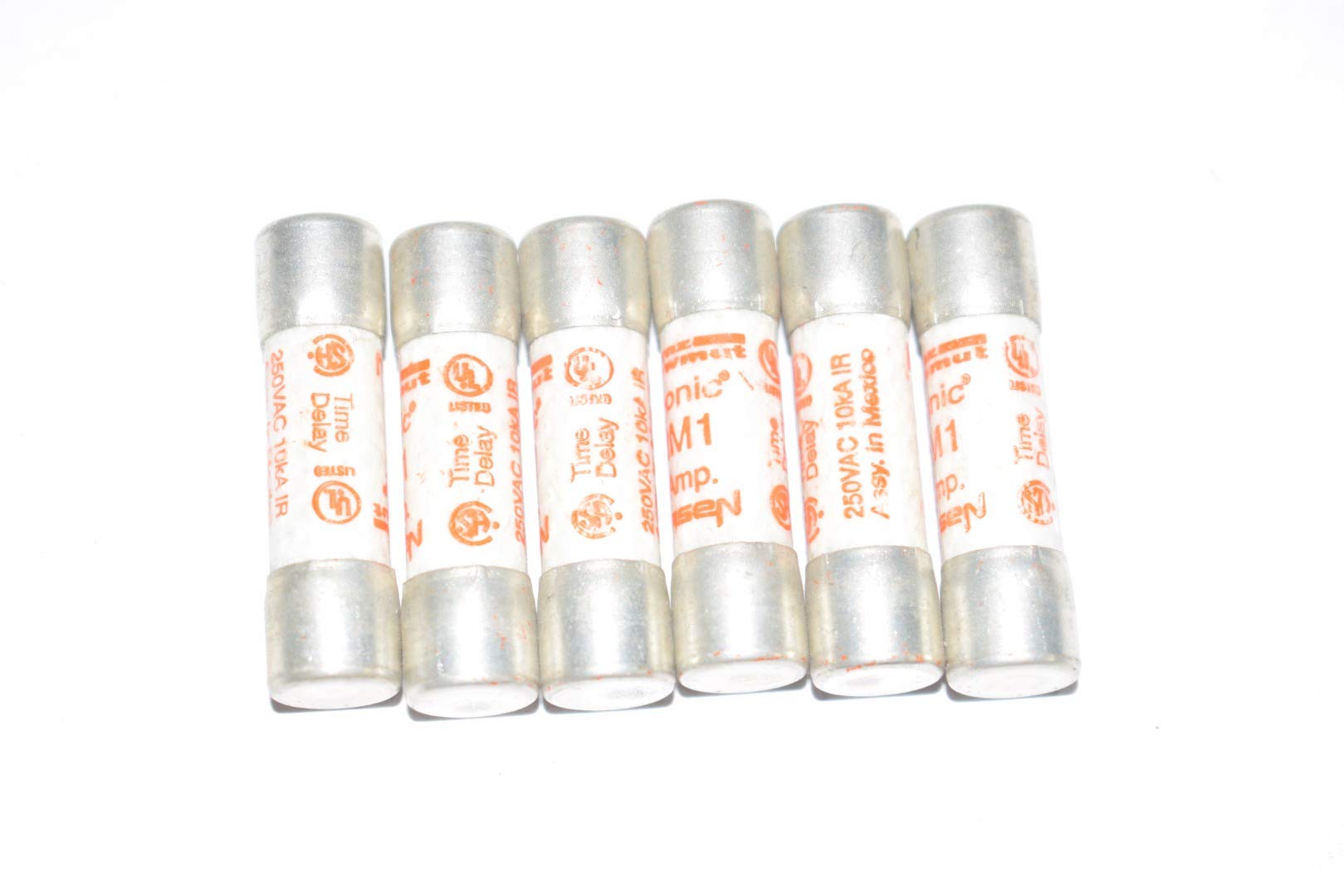 Mersen TRM1 Midget Non-Rejection Time Delay Fuse 1 Amp 250 Volt AC Tri-Onic