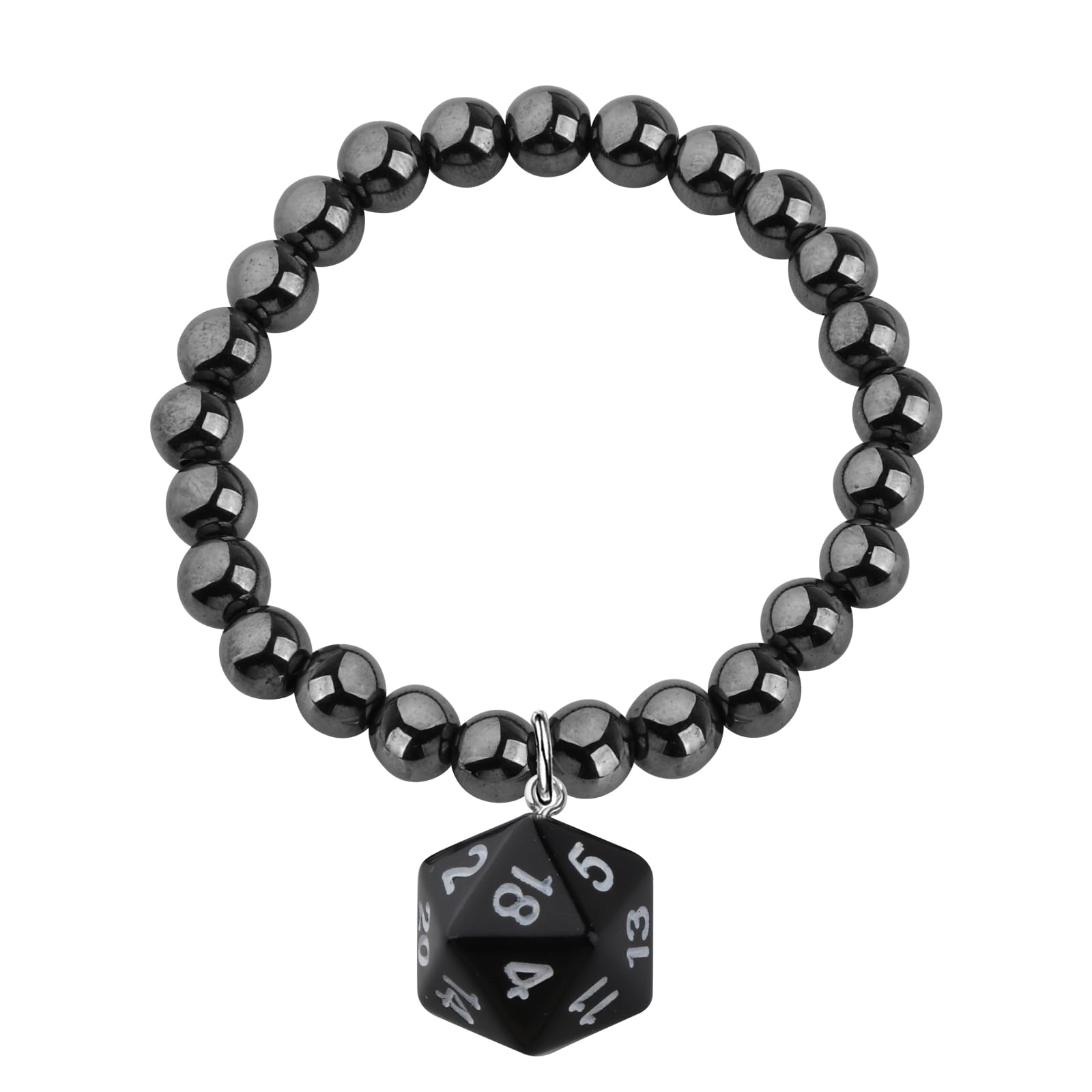 BEKECH DND Dice Bracelet Dungeon Gift RPG Master Gaming Polyhedral